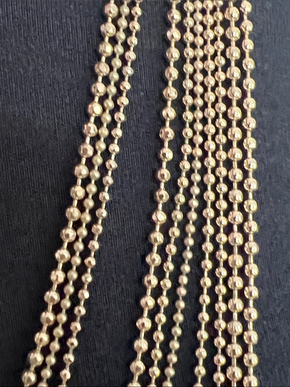 Chico's Gold Multi-Strand Beaded Necklace - Picture 9 of 9